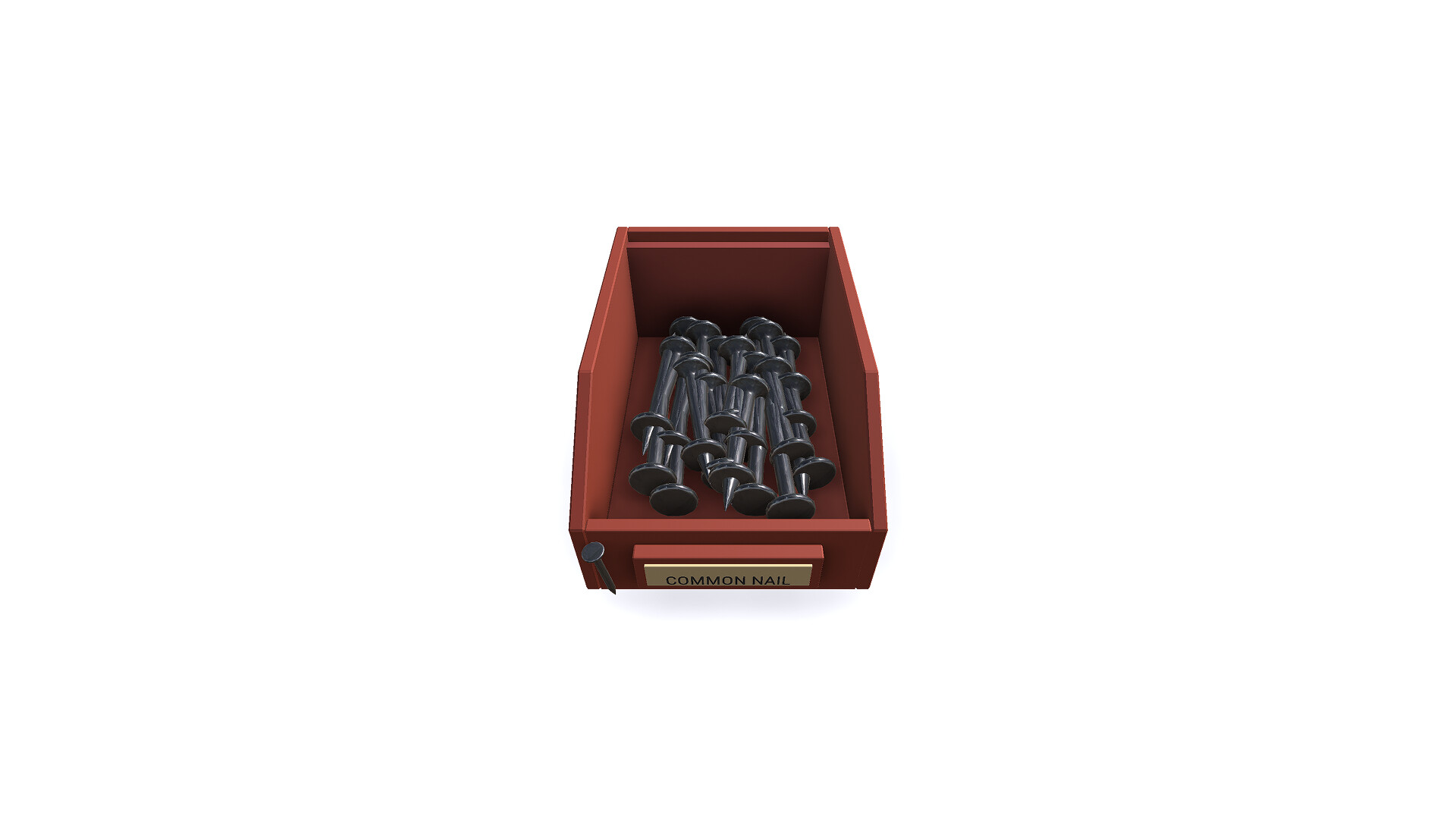 A drawer of common nails